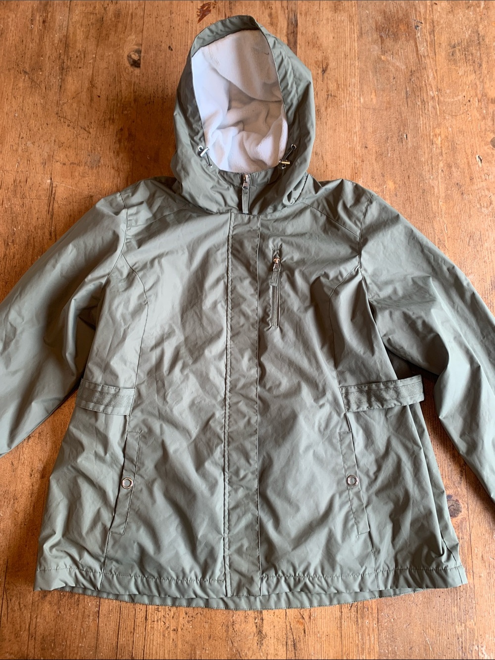 Free Country Olive Green Women's Ski Jacket with Hood